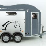 Cheval Liberte Pferdeanhänger GOLD 3|Premium|Pullman 2|Sattelkammer|grau-Neu