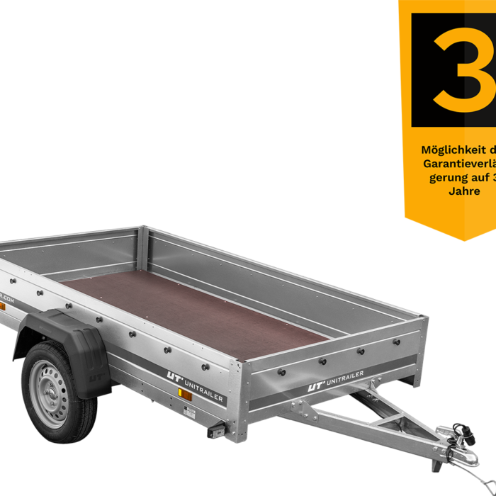 Einachsanhänger Unitrailer Garden Trailer 230 FD 230 x 125 cm mit Starrdeichsel 750 KG-Neu