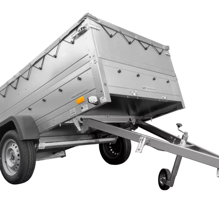 Faltbarer Pkw Anhänger Garden Trailer 230 KIPP mit zusätzlichen Bordwänden, Stützrad, Flachplane und Planenträgern]-Neu