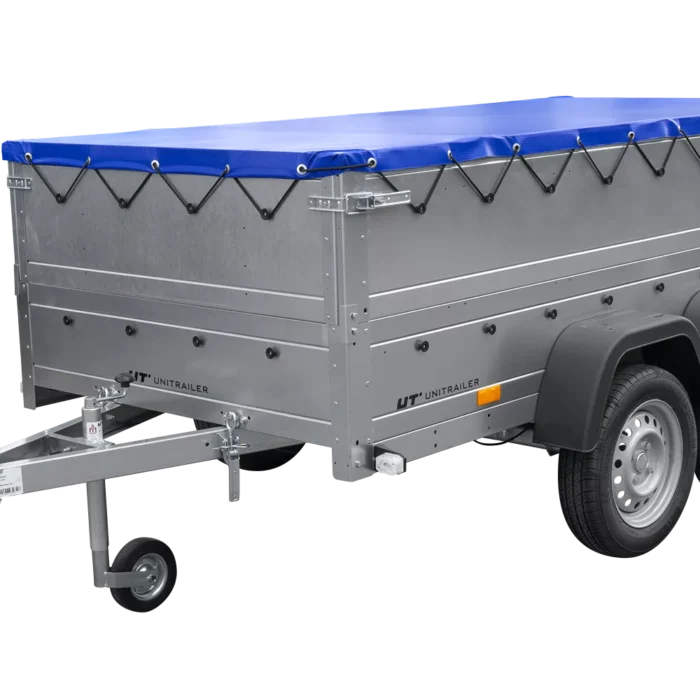 Anhänger mit zwei Achsen Garden Trailer 264/2 KIPP inkl. zusätzliche Bordwände und Flachplane-Neu