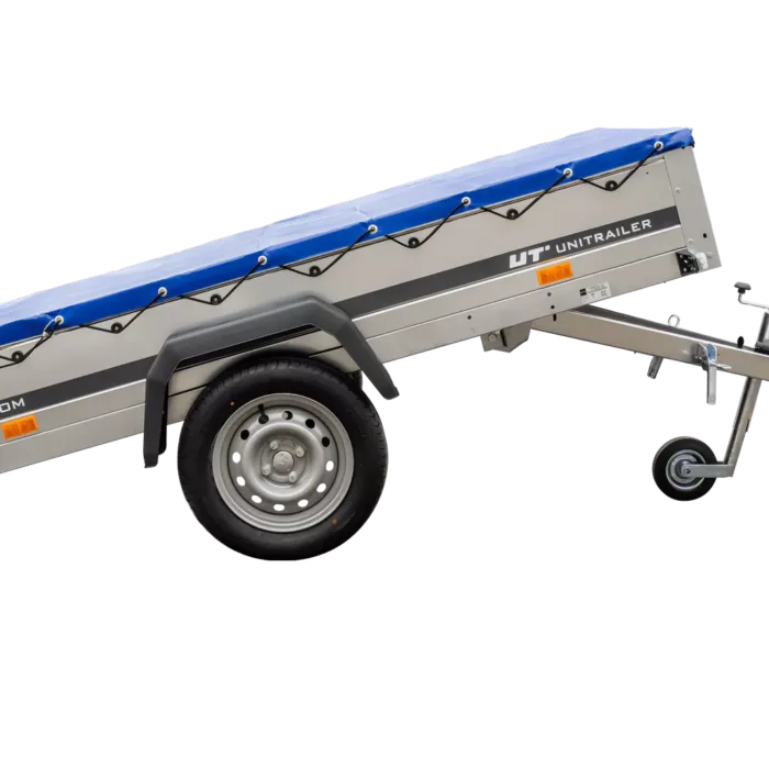 Pkw-Kippanhänger Garden Trailer 230 KIPP [230 cm x 125 cm] mit Flachplane, Stützrad und Planenträger-Neu