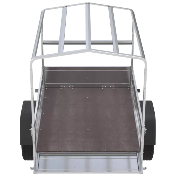 Kipper Anhänger 750 kg Garden Trailer 150 KIPP 150×106 cm [mit Hochplane, Hochspriegel und Stützrad]-Neu