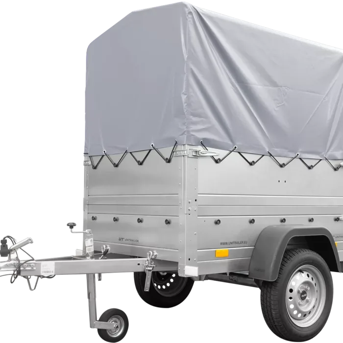 Neuanhänger Kipper ungebremst Garden Trailer 150 KIPP mit zusätzlichen Bordwänden, Stützrad, Hochplane und Hochspriegel-Neu