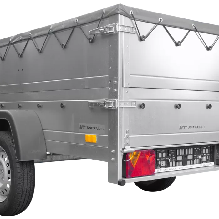 Kippbarer Pkw Anhänger Garden Trailer 200 KIPP mit zusätzlichen Bordwänden, Stützrad und Flachplane-Neu